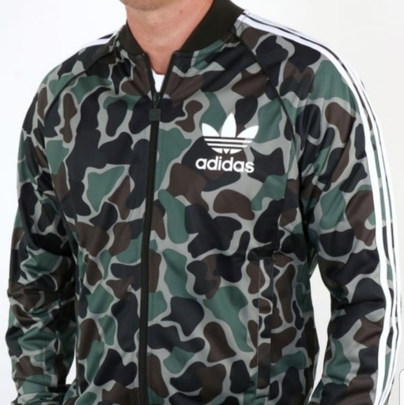 MENS Adidas Originals Camouflage Track Jacket - Picture 3 of 8